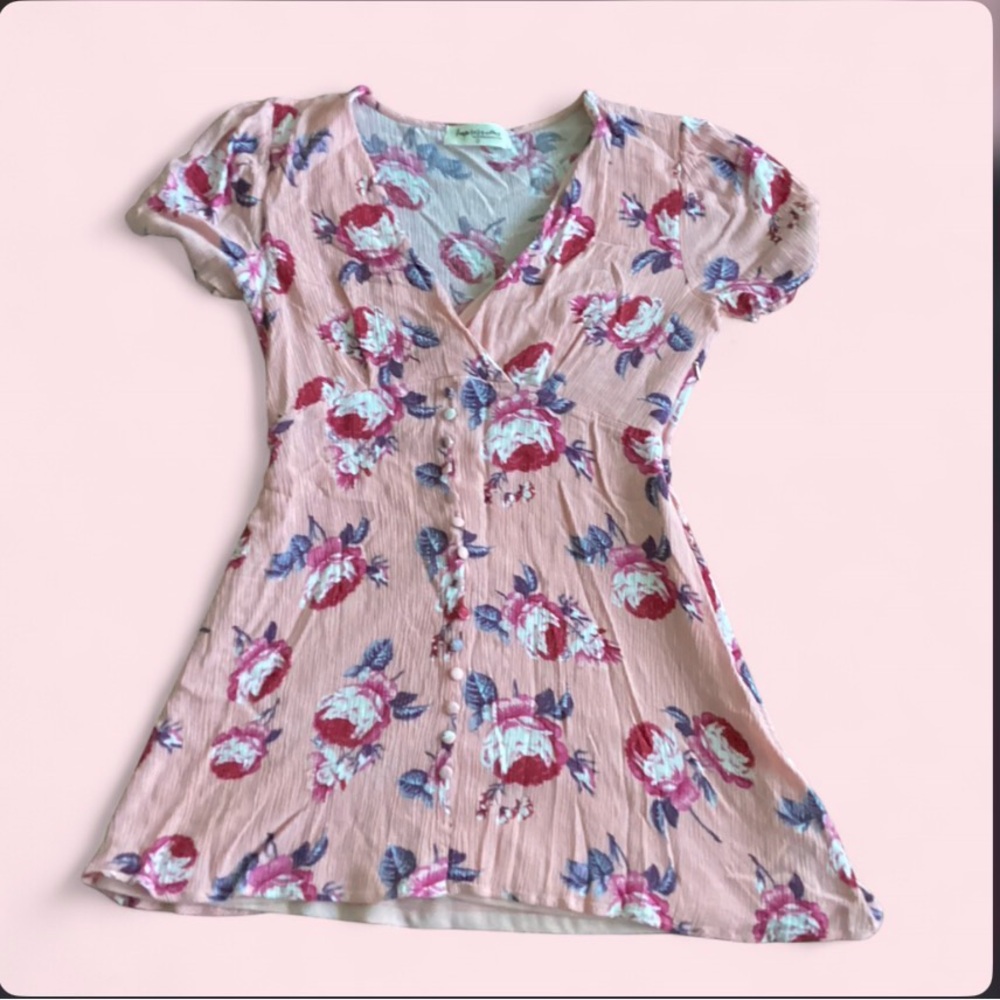 Impressions Pink, Mint & Blue Floral Sundress